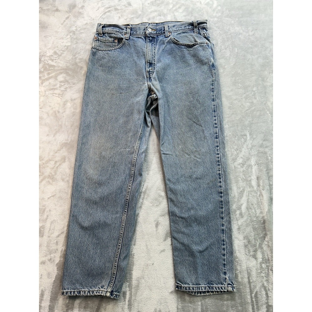 Vintage Levis 550 Jean Men Sz  36x32 Blue Relaxed Fit Straight Leg Faded Guy Y2K